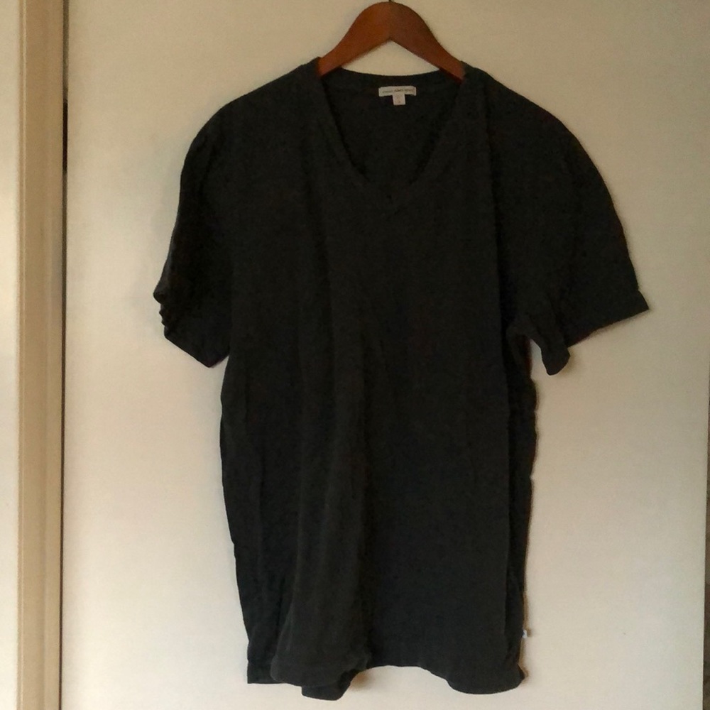 Men’s James Perse cotton V neck T shirt size 4 Blue
